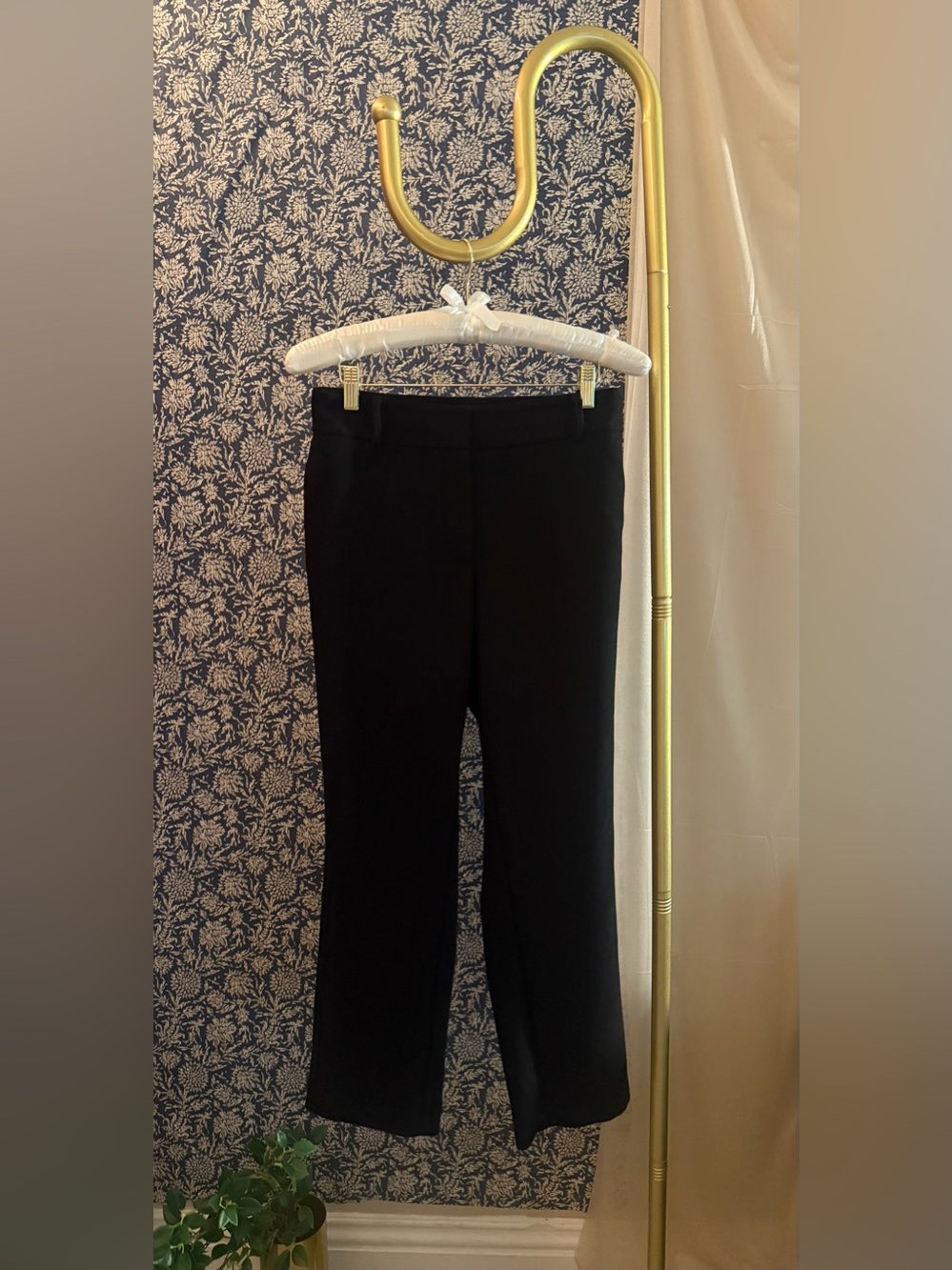 LOFT Julie Black Straight Leg Dress Pants | Size 14